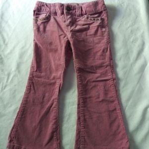 NEW Girls Tangerine pink cord flare jeans sz 3